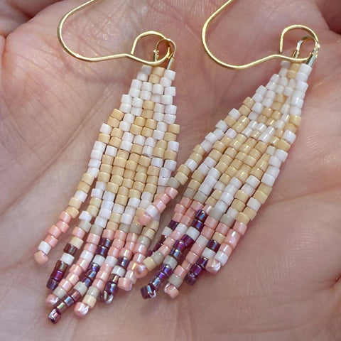 Sunrise Glow Fringe Petite Earrings