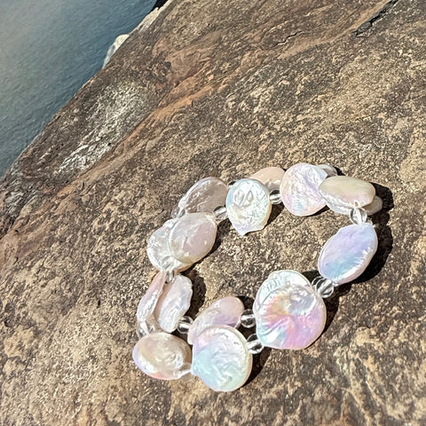 Moonlit Pearl Bracelet