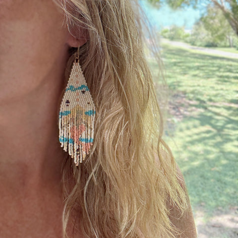 Mermaid Dance Fringe Earrings