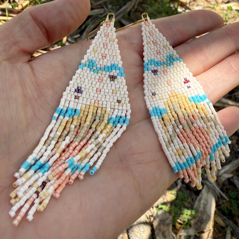 Mermaid Dance Fringe Earrings