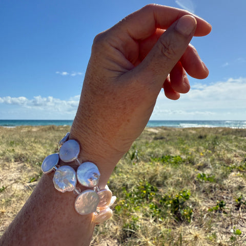 Moonlit Pearl Bracelet