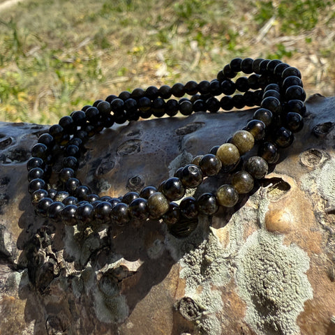 Black Obsidian Bracelet — Petite